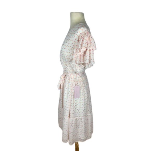*SOLD* Rachel Parcell Flutter Sleeve Dot Dress NWT - Picture 5 of 6